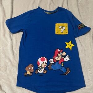 Vintage Y2k Level Up Super Mario Graphic T Shirt kids XL ( 14-16 )